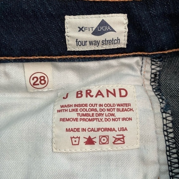 J Brand The Doll High Waisted Flare Bell Bottom Dark Wash Denim Jeans Women’s 28 - Picture 8 of 16